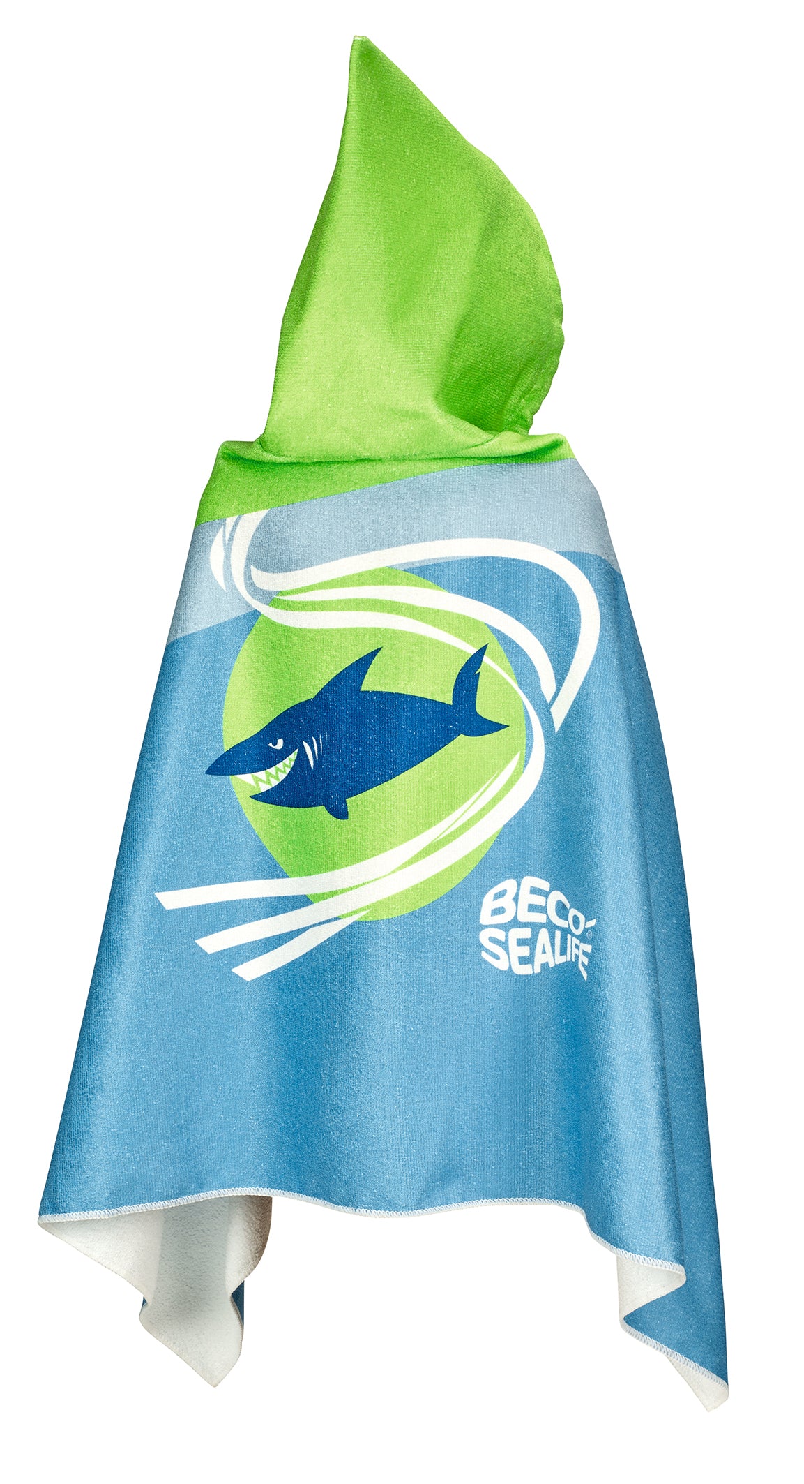 BECO SEALIFE Kinder Kapuzenbadetuch pink / blau