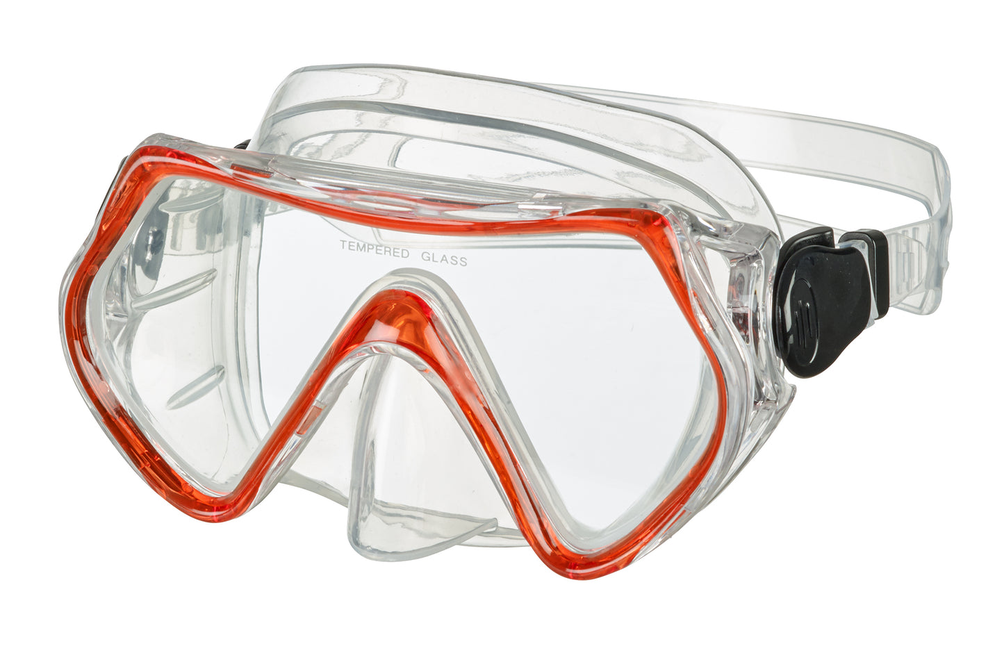 BECO Kinder Tauchermaske Taucherbrille Livorno 8+ rot / blau