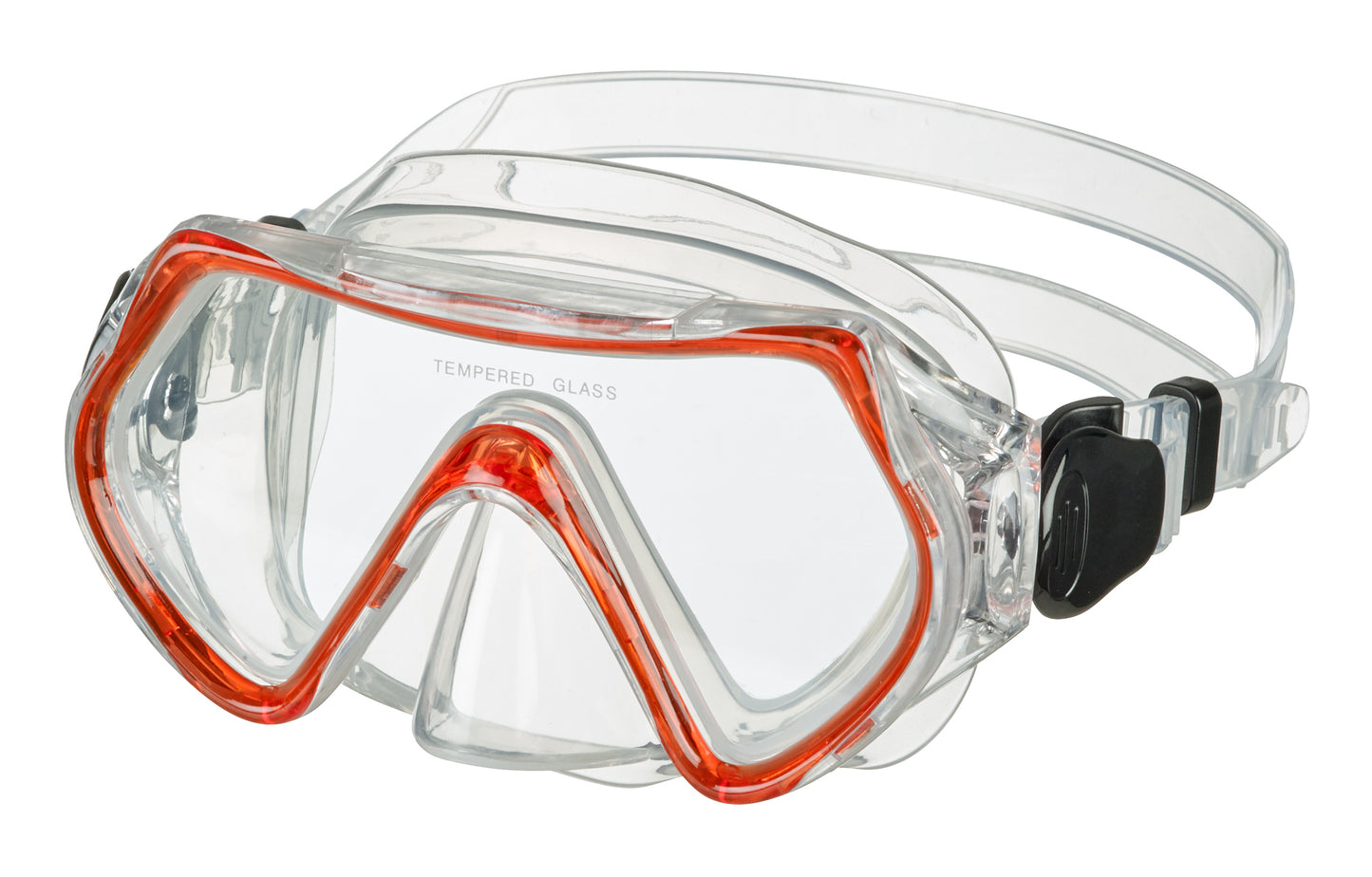 BECO Kinder Tauchermaske Taucherbrille Ancona 4+ rot / blau