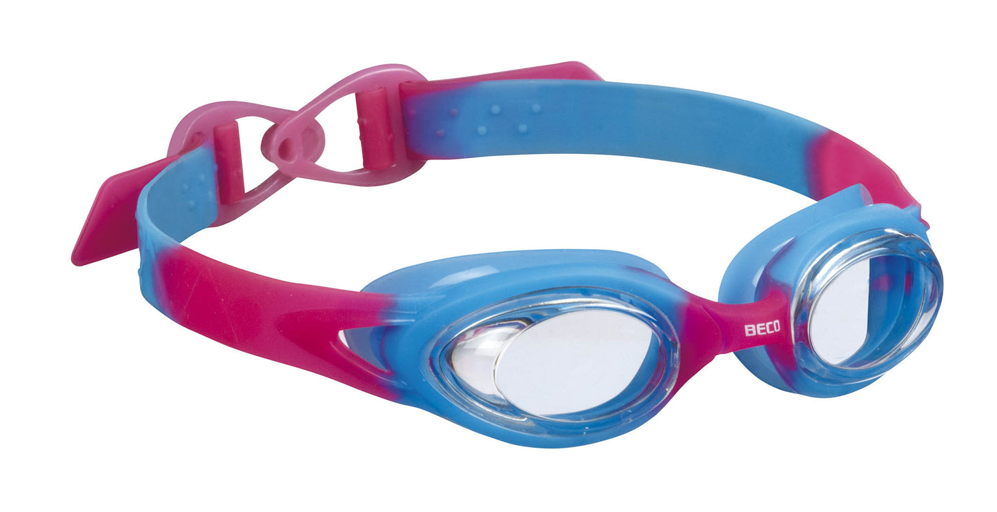 BECO Kinder-Schwimmbrille Accra 4+ blau-pink / blau-grün NEU/OVP Taucherbrille