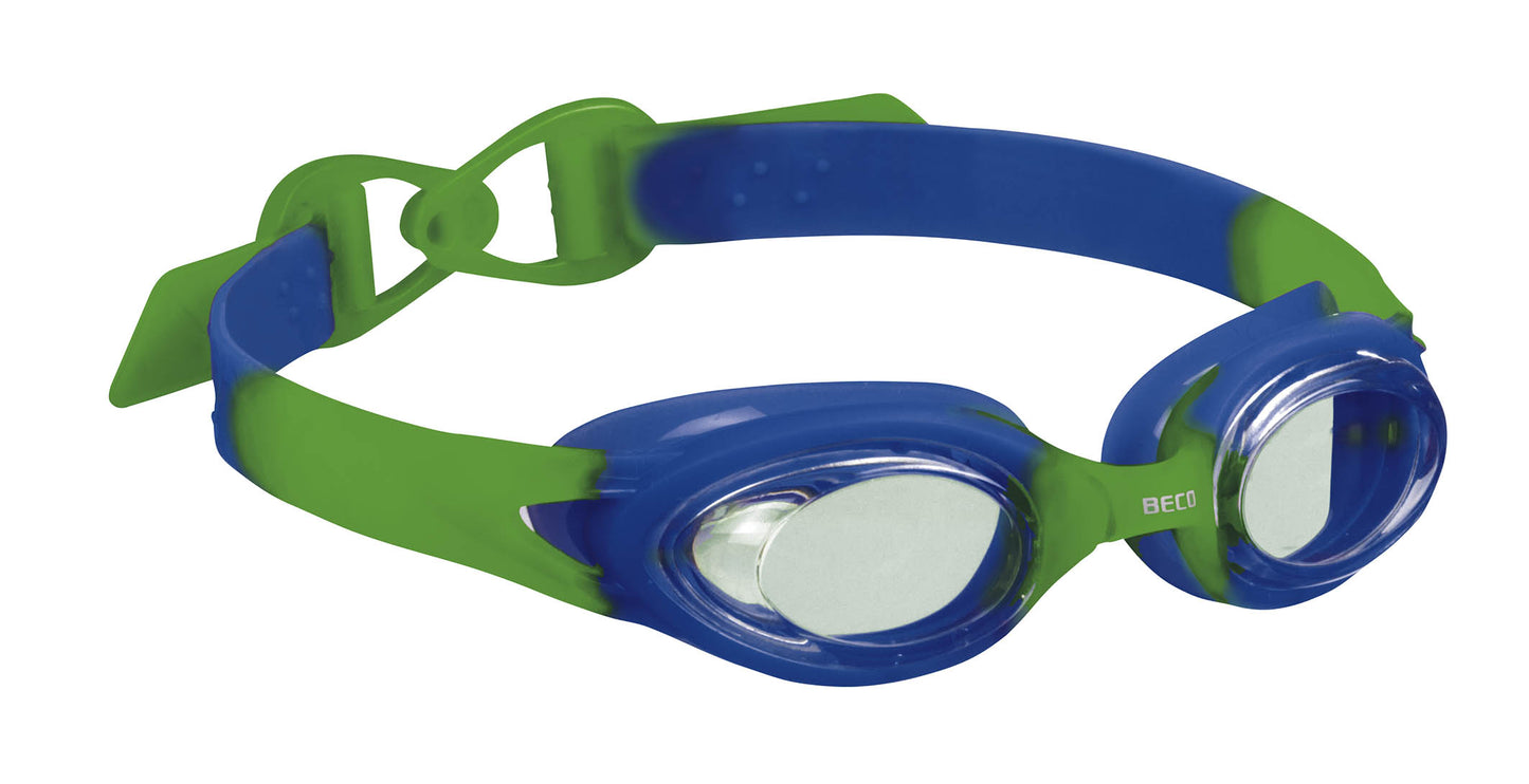 BECO Kinder-Schwimmbrille Accra 4+ blau-pink / blau-grün NEU/OVP Taucherbrille