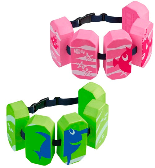 BECO Sealife Schwimmhilfe Schwimmgürtel 5-Block grün/pink