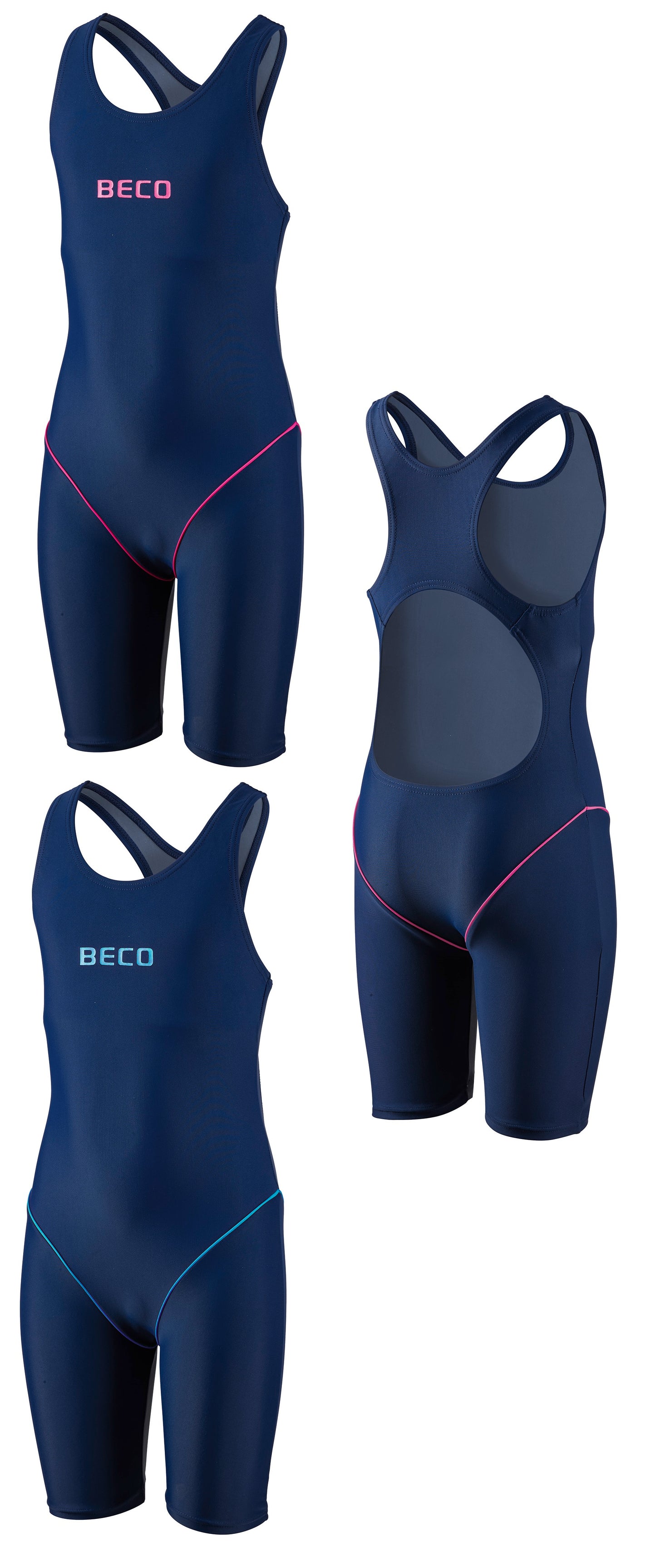BECO Mädchen Kinder Maxpower Suit Badeanzug Schwimmanzug Einteiler Größe 128-176
