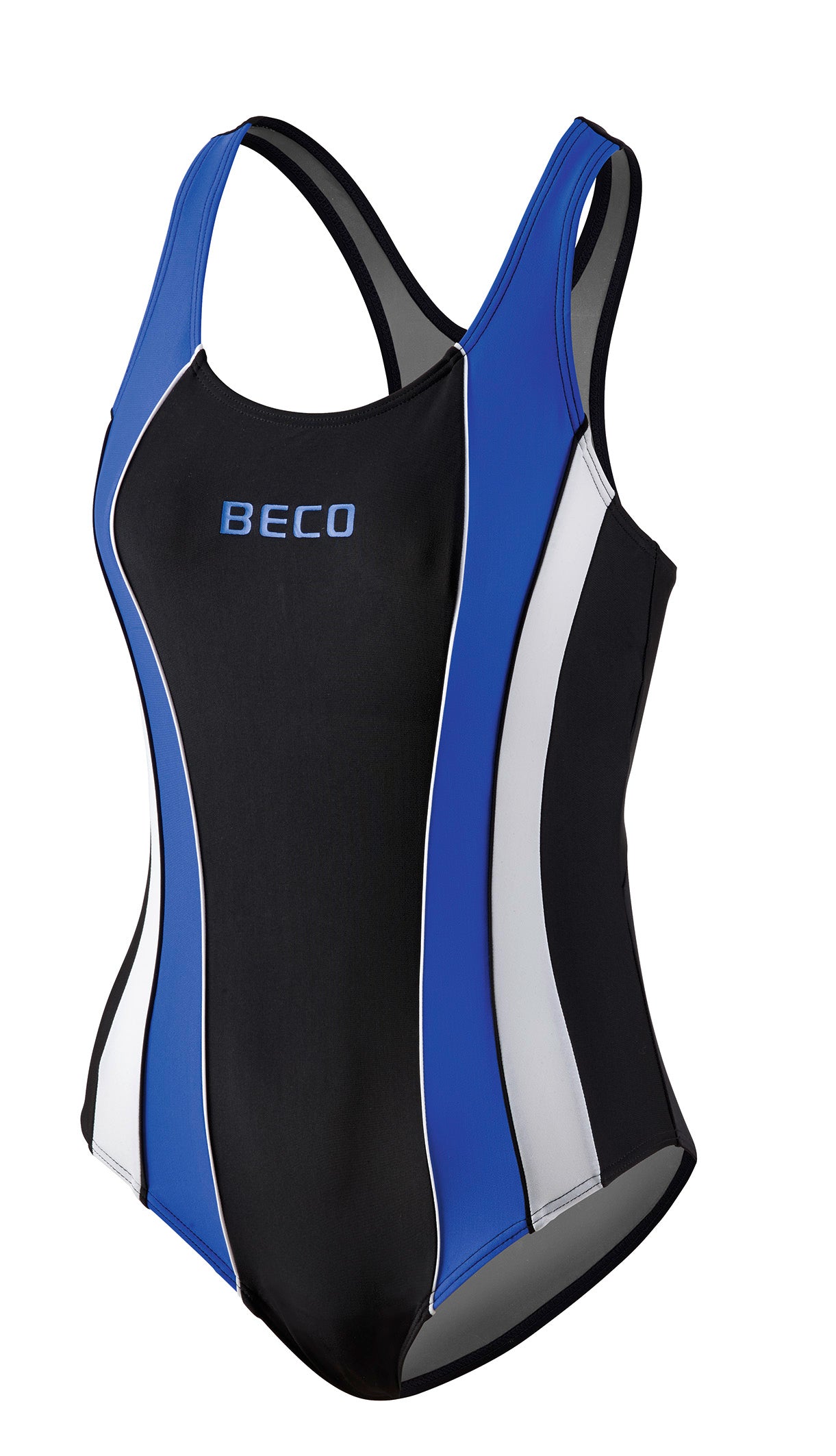 BECO Badeanzug Schwimmanzug Einteiler Größe 38-48 rot / blau / lila