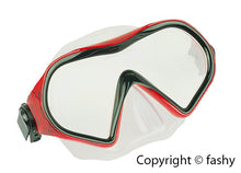 Lade das Bild in den Galerie-Viewer, Schnorchel Set Erwachsene Tauchermaske Taucherbrille Fashy  blau/rot/rauch  NEU
