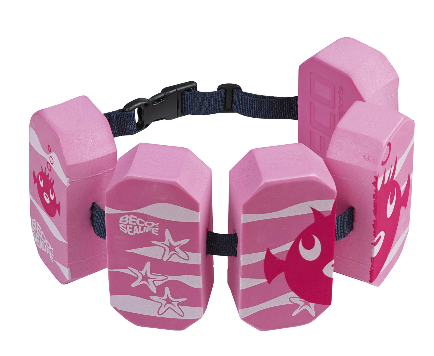 BECO Sealife Schwimmhilfe Schwimmgürtel 5-Block grün/pink