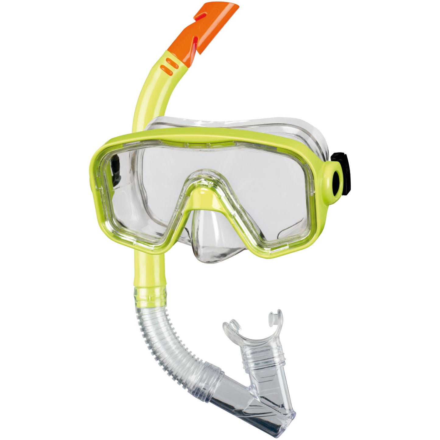 BECO Schnorchel-Set Taucherbrille Schnorchel Kinder Bahia 12+ gelb / rot / blau