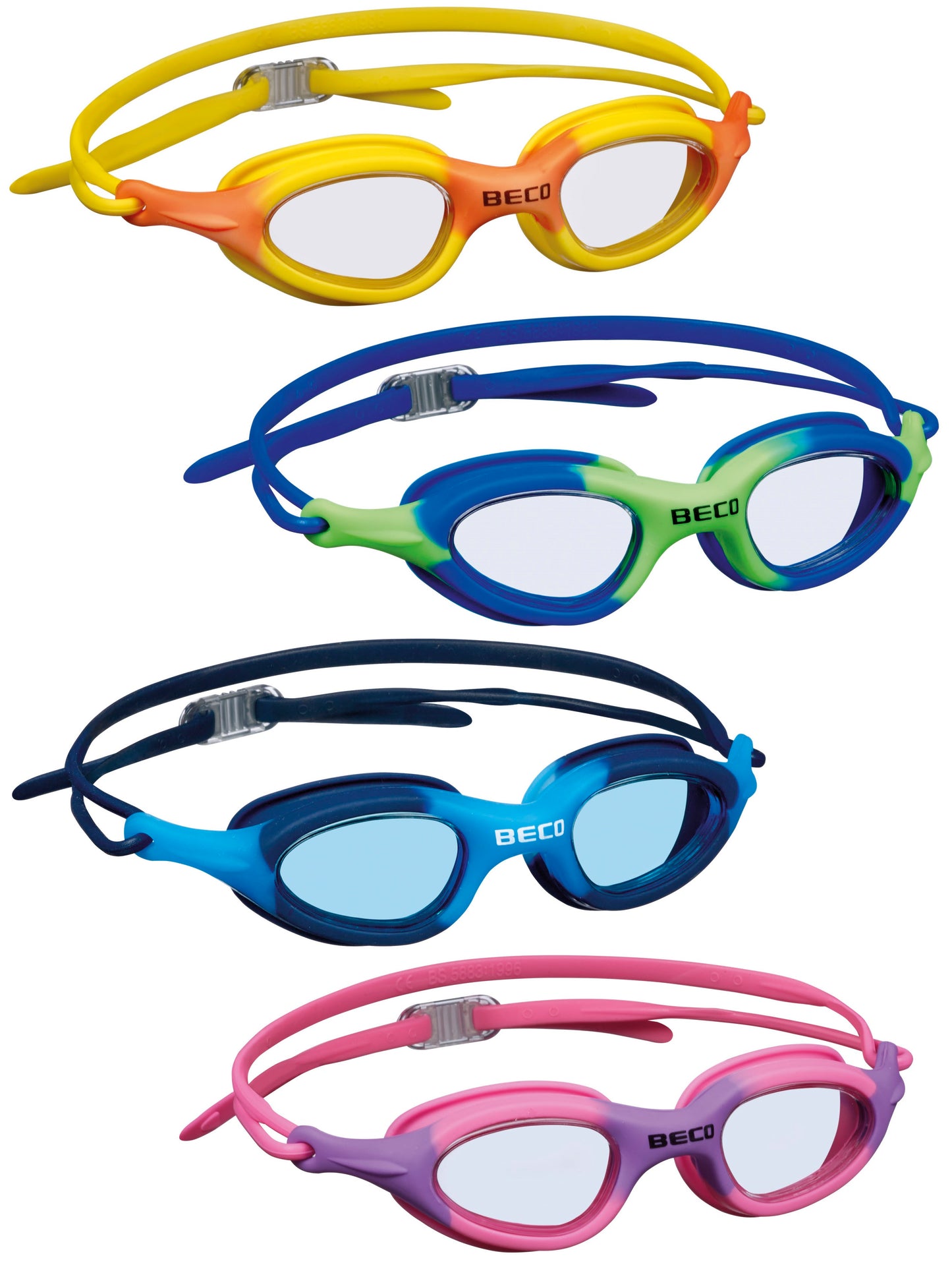 BECO Kinder/Jugend-Schwimmbrille Biarritz - versch. Farben