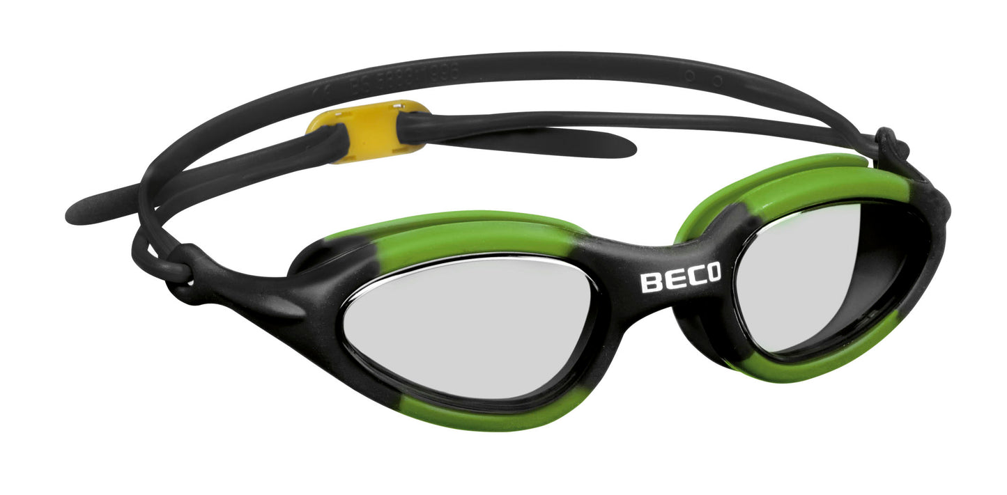 BECO Schwimmbrille Atlanta schwarz / schwarz-grün / rot / blau
