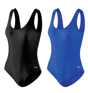 BECO Badeanzug Schwimmanzug Einteiler Größe 36-46 schwarz/blau