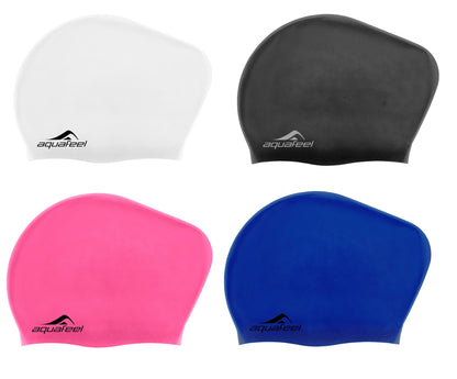 Fashy Aquafeel Long Hair Badekappe Badehaube Sporthaube Schwimmhaube Silikon