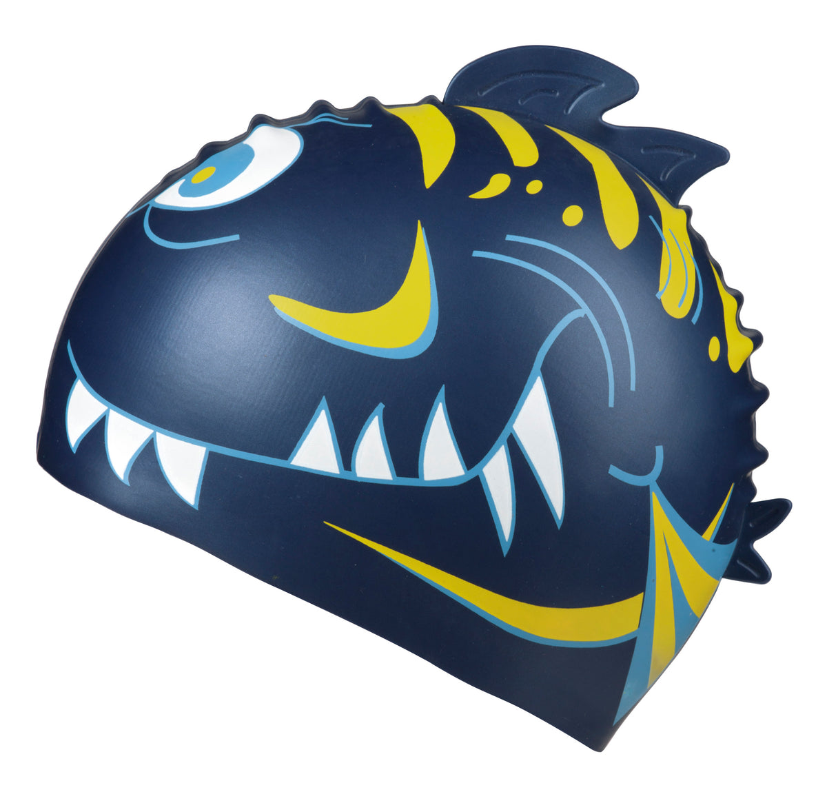 BECO Kinder Badekappe Badehaube Sporthaube Schwimmhaube Silikon "Hai"