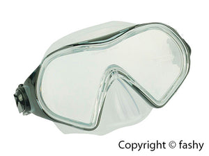 Fashy Tauchermaske Taucherbrille Explorer blau / rot-schwarz / rauch   NEU/OVP