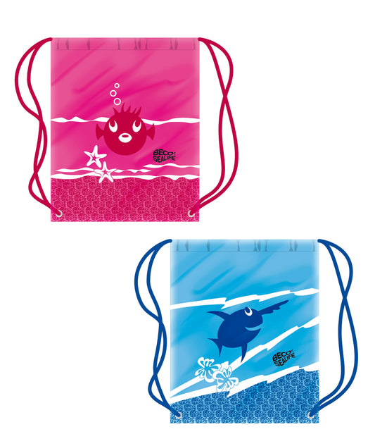 BECO SEALIFE Kinder Schwimmbeutel Tasche pink / blau