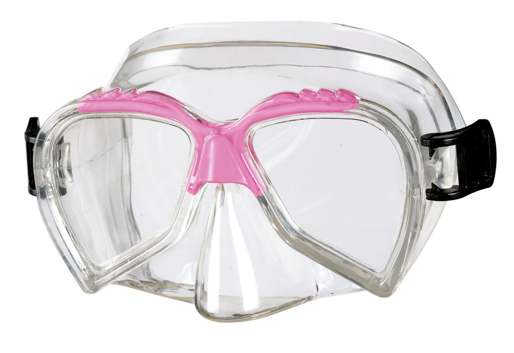 BECO Kinder Tauchermaske Taucherbrille Ari 4+ pink / blau