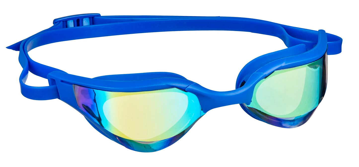 BECO Schwimmbrille Cadiz Mirror blau verspiegelt Taucherbrille
