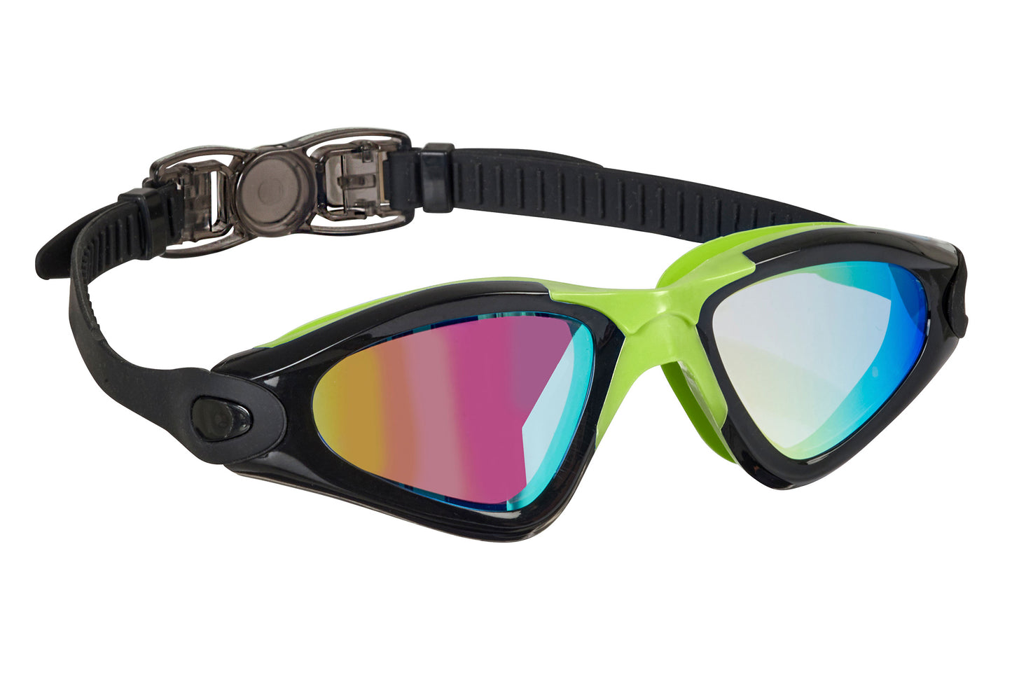 BECO Schwimmbrille Calais Mirror schwarz / blau verspiegelt