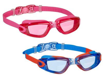 BECO Jugend-Schwimmbrille Valencia 12+ pink / blau