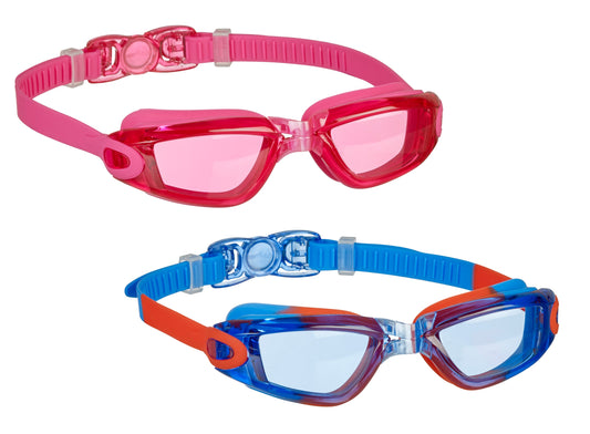 BECO Jugend-Schwimmbrille Valencia 12+ pink / blau