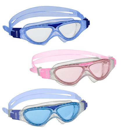 BECO Kinder-Schwimmbrille Toulon 8+ pink / blau / transparent