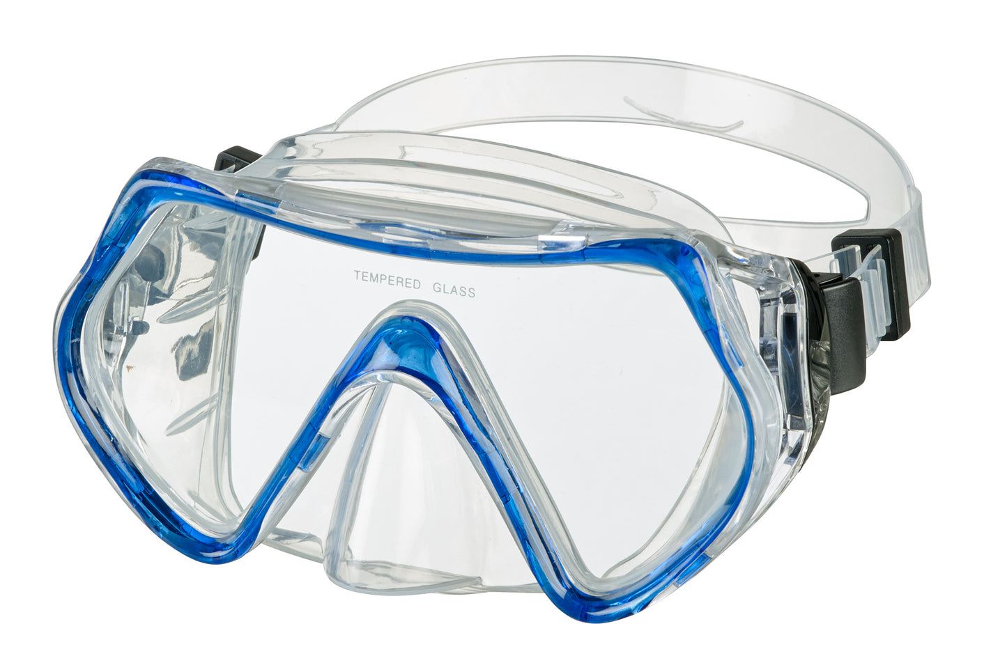 BECO Kinder/Erwachsene Tauchermaske Taucherbrille Bibione 12+ rot / blau