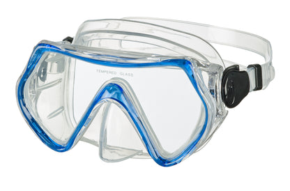 BECO Kinder Tauchermaske Taucherbrille Livorno 8+ rot / blau