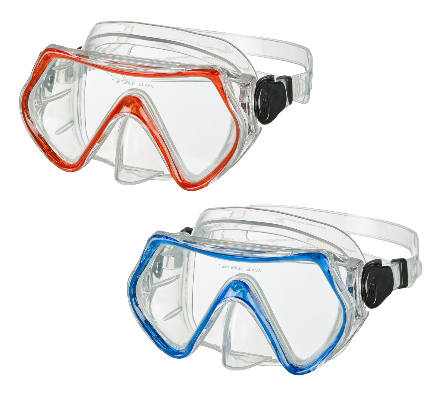 BECO Kinder Tauchermaske Taucherbrille Livorno 8+ rot / blau