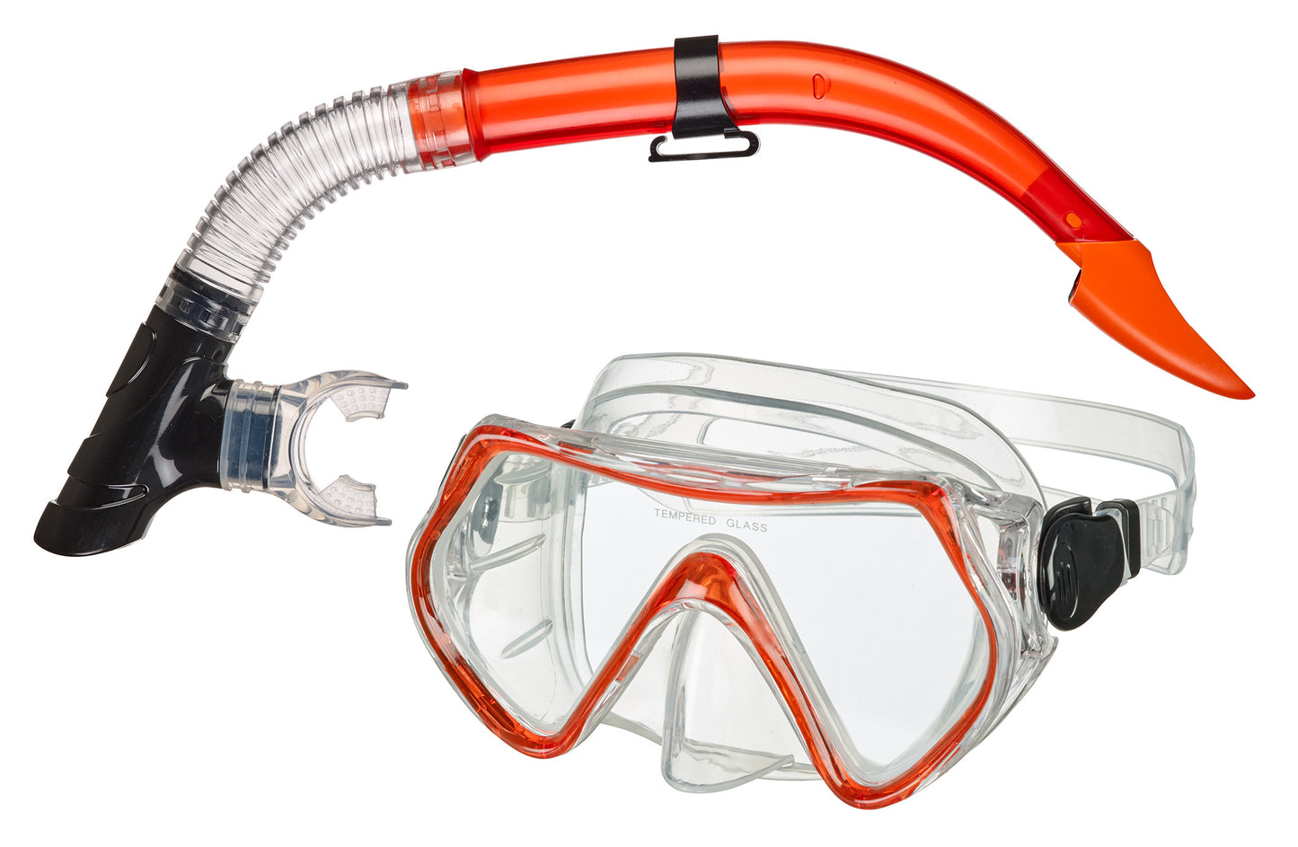 BECO Kinder Schnorchel-Set Tauchermaske Livorno 8+ rot / blau