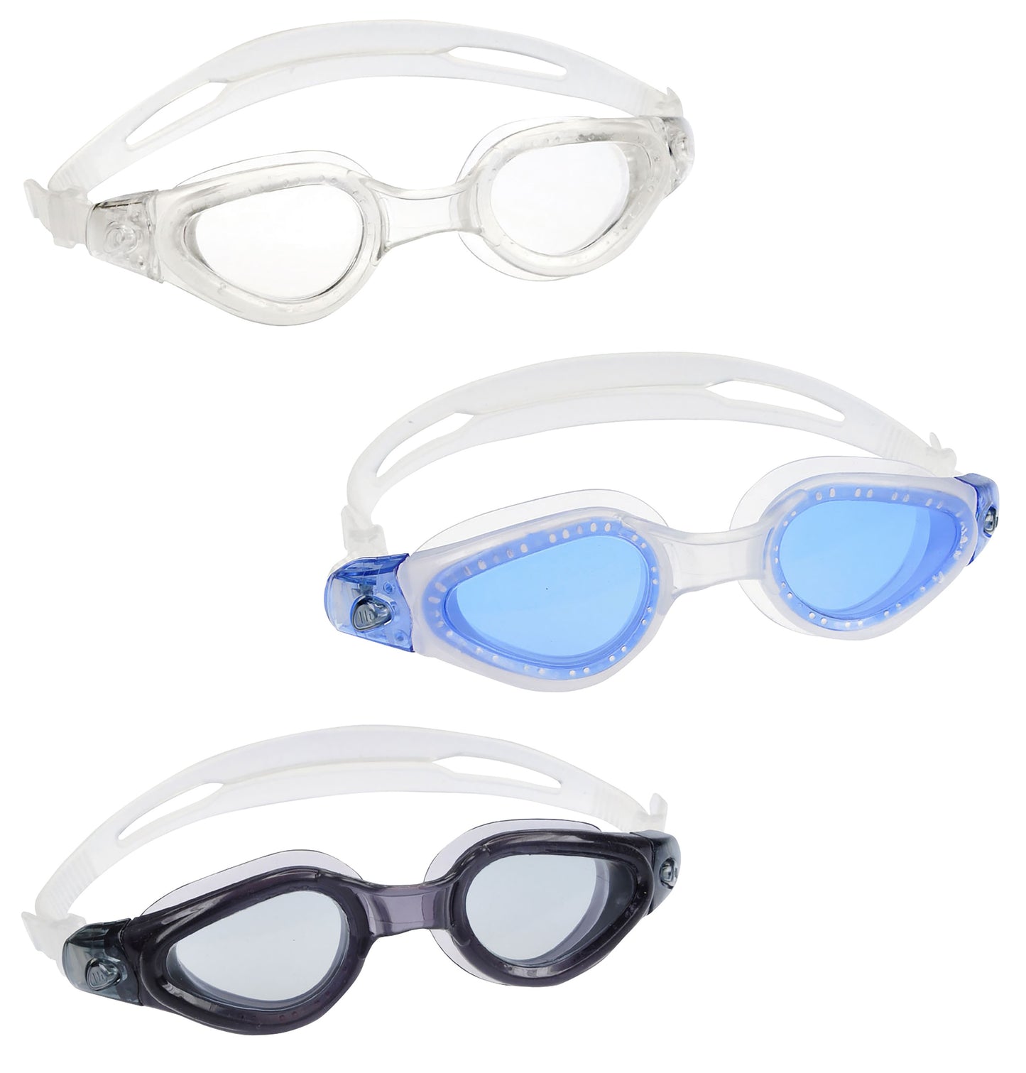 BECO Schwimmbrille Pattaya transparent-klar / blau / rauch