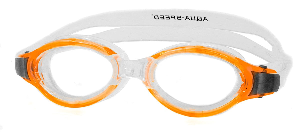 AQUA SPEED Schwimmbrille Triton blau / schwarz / orange Taucherbrille