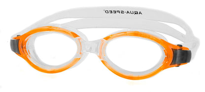 AQUA SPEED Schwimmbrille Triton blau / schwarz / orange Taucherbrille