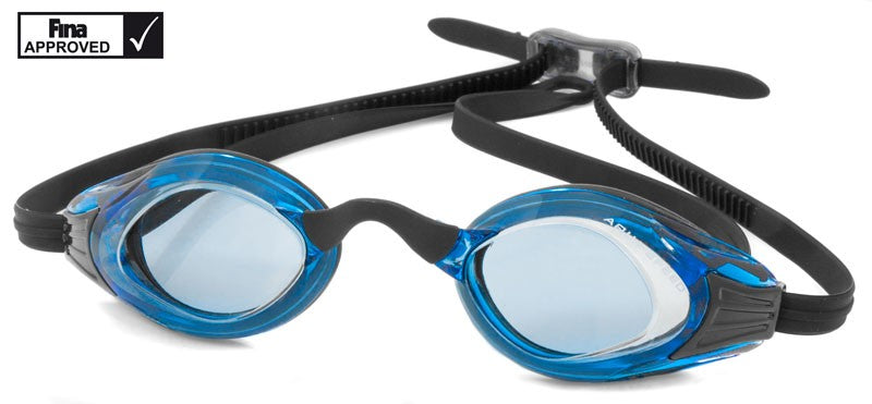 AQUA SPEED Wettkampf Schwimmbrille Blast blau / schwarz / orange Taucherbrille