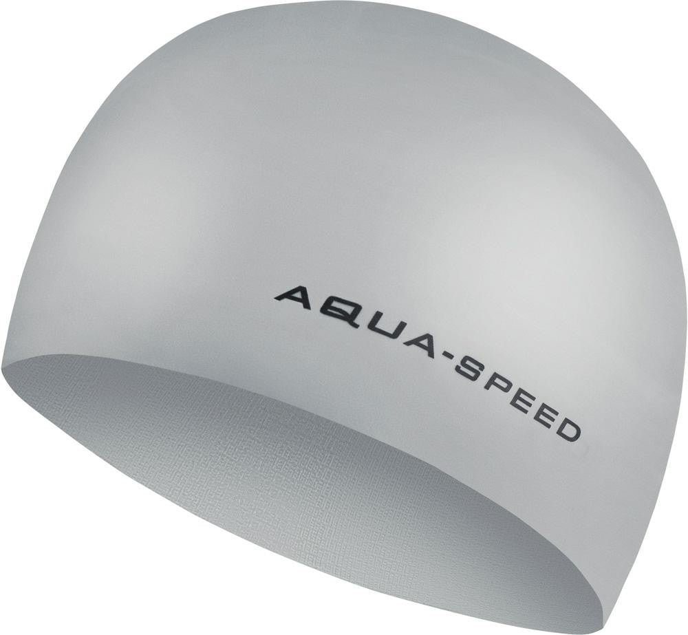 AQUA SPEED 3D Badekappe Badehaube Sporthaube Schwimmhaube Silikon