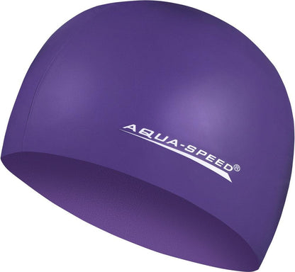 AQUA SPEED Badekappe Badehaube Sporthaube Schwimmhaube MEGA Silikon