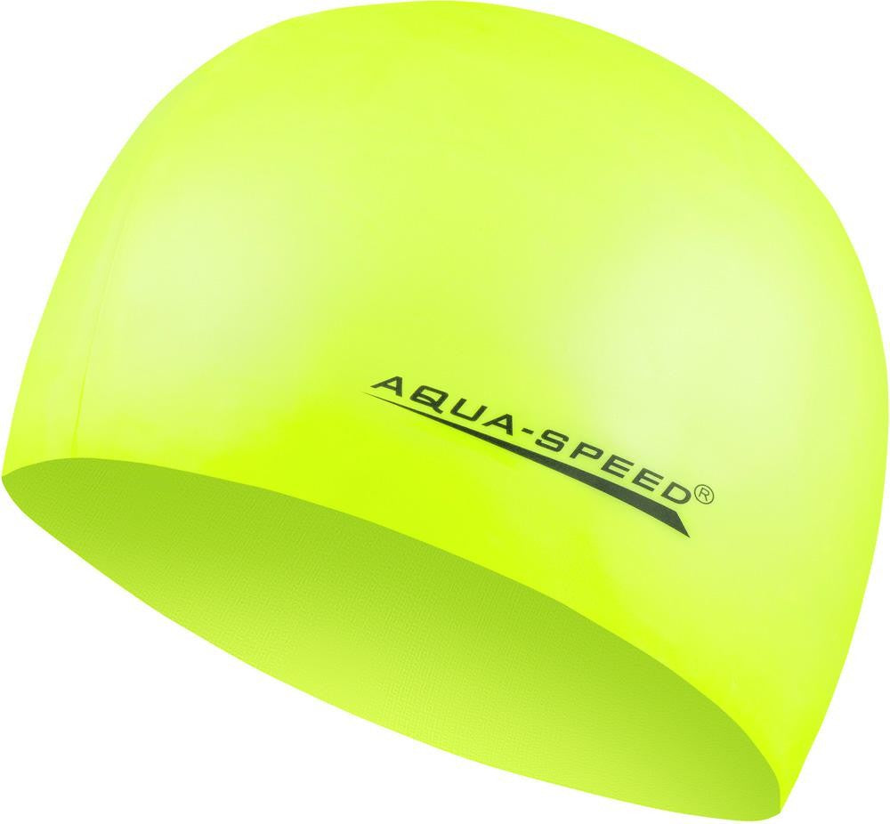 AQUA SPEED Badekappe Badehaube Sporthaube Schwimmhaube MEGA Silikon
