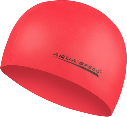AQUA SPEED Badekappe Badehaube Sporthaube Schwimmhaube MEGA Silikon