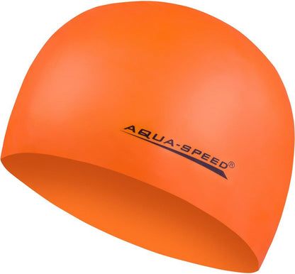 AQUA SPEED Badekappe Badehaube Sporthaube Schwimmhaube MEGA Silikon