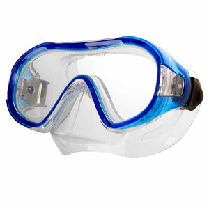 AQUA SPEED Kinder Tauchermaske Taucherbrille Junior blau / gelb