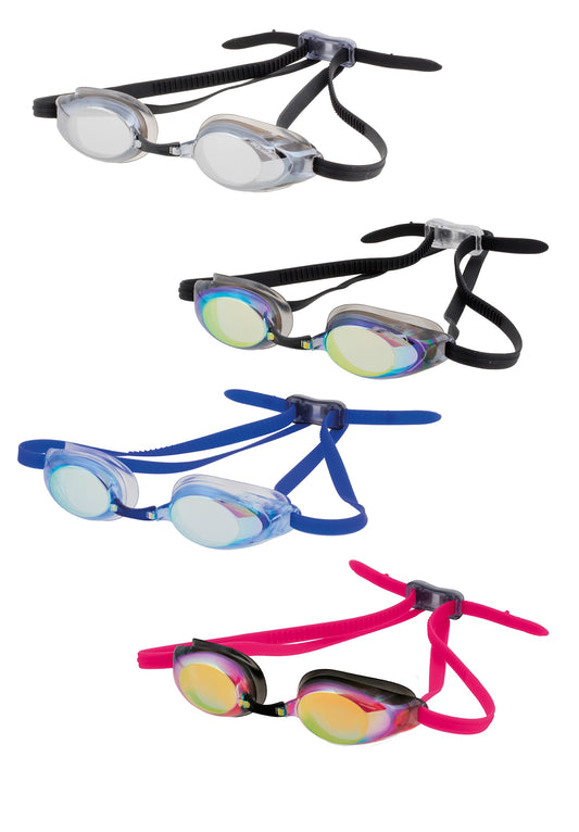 Fashy Aquafeel Schwimmbrille Glide Mirror silber / gold / blau / rot verspiegelt