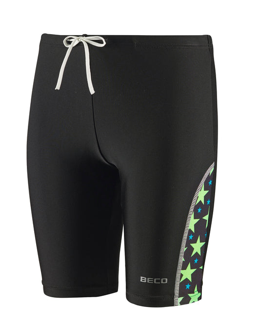 BECO Jungen Badehose Jammer shorts Schwimmhose grün/schwarz Größe 104 - 176