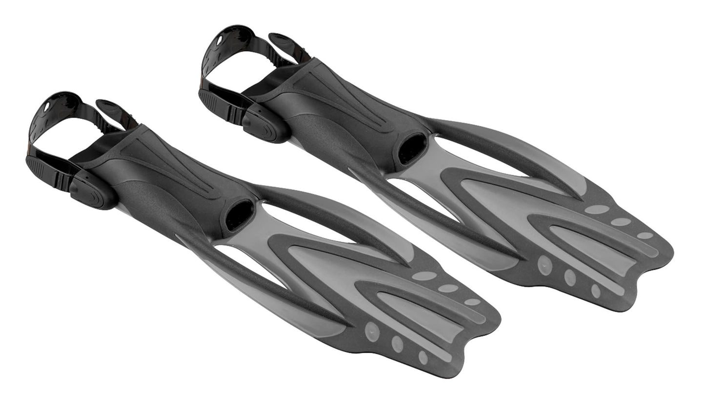 BECO Profi Schwimmflossen Tauchflossen grau Größen 36/39 - 43/45