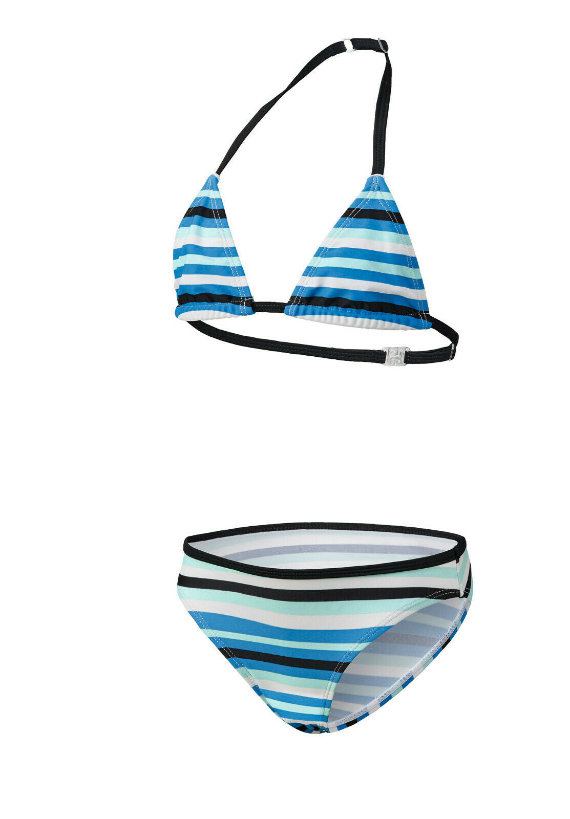 BECO Mädchen Kinder Triangel Bikini Badeanzug orange / türkis Größe 140-176