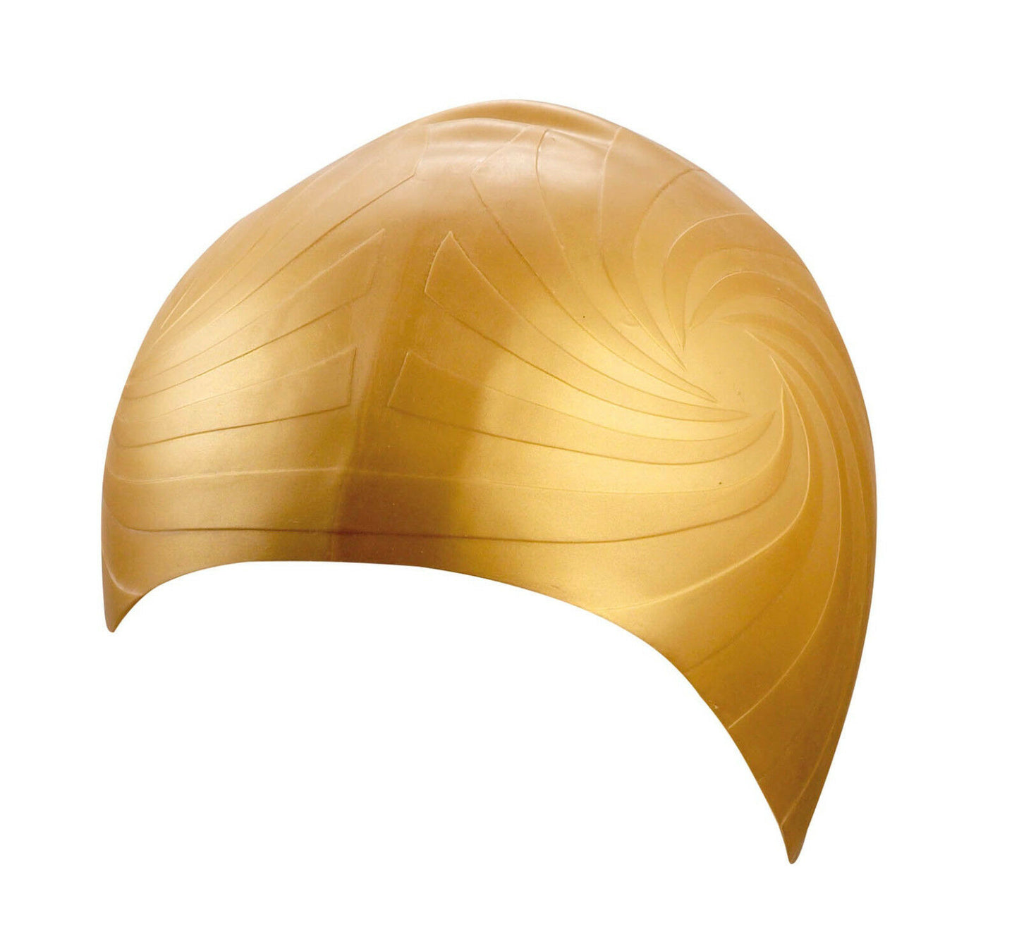 BECO Badekappe Badehaube Sporthaube Schwimmhaube Racer Silikon  silber / gold