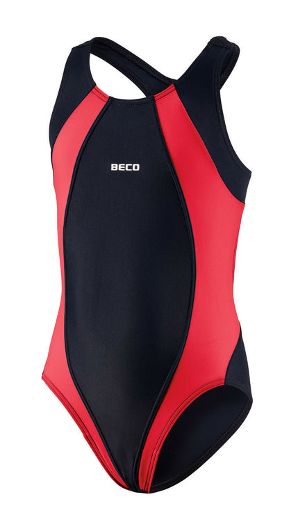 BECO Mädchen Kinder Badeanzug Schwimmanzug Einteiler Größe 116-176