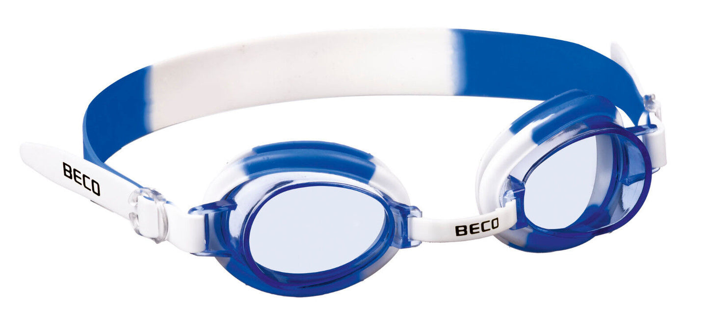 BECO Kinder-Schwimmbrille Halifax weiß-pink / weiß-blau
