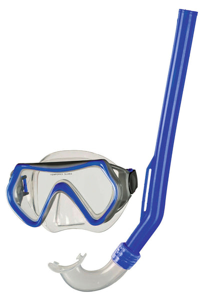 BECO Kinder Schnorchel-Set Tauchermaske Taucherbrille Pula 4+ pink / blau