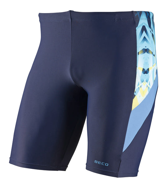 BECO Herren Badehose Jammer shorts Schwimmhose marine/bunt Größe 4,5,6,7,8,9,10