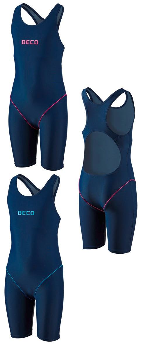 BECO Mädchen Kinder Maxpower Suit Badeanzug Schwimmanzug Einteiler Größe 128-176