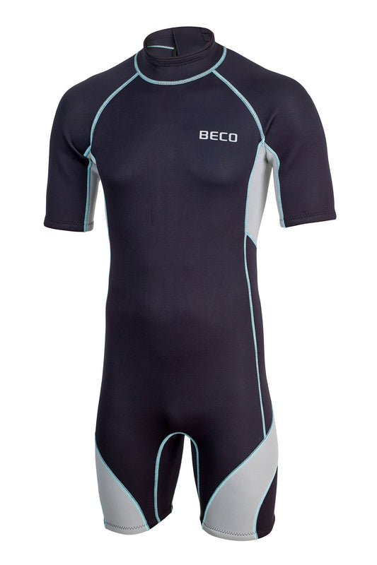 BECO Herren 3mm Neoprenanzug Shorty Einteiler UV 50+  Größe S, M, L, XL, 2XL