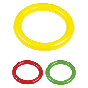 BECO Runder Tauchring glatt - gelb / rot / grün